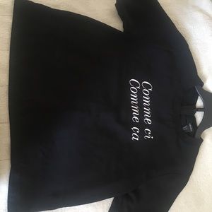 Black and white blouse/shirt